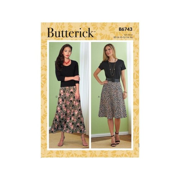 Butterick B6743 Misses & Misses Petite Skirt Sewing Pattern Sizes 8-16 - Picture 1 of 3
